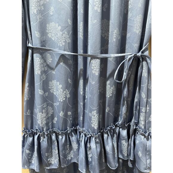CHELSEA & VIOLET Blue Tiered Maxi Dress Size S - Picture 4 of 10
